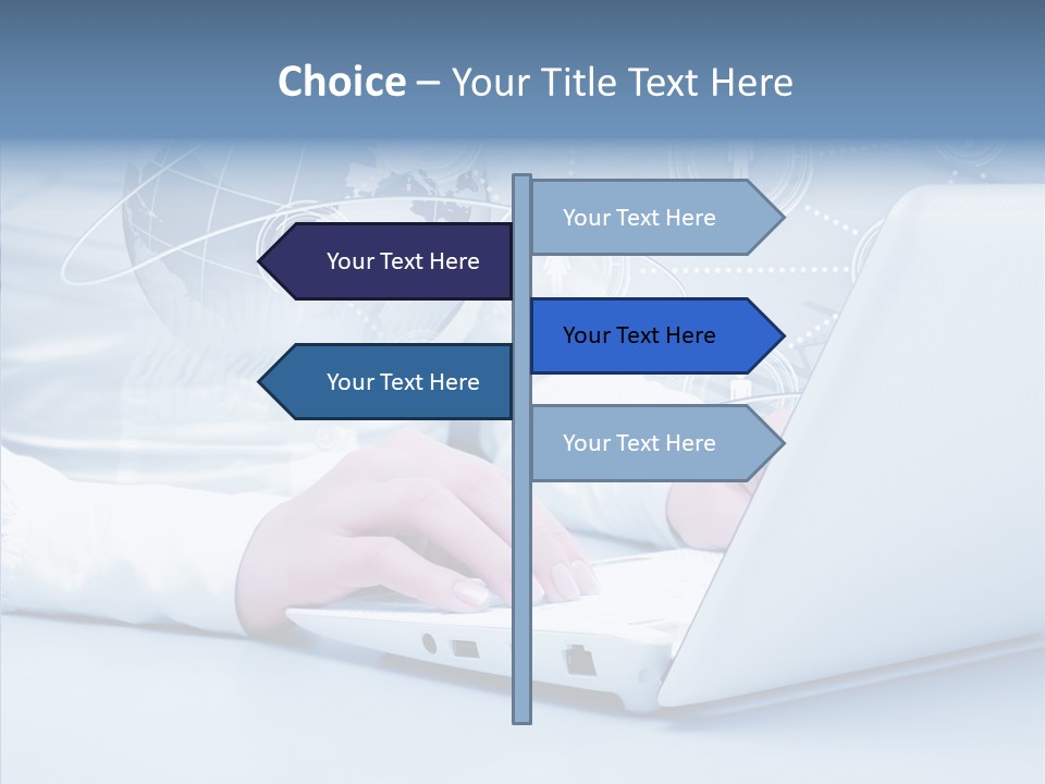 Man Teamwork Figure PowerPoint Template