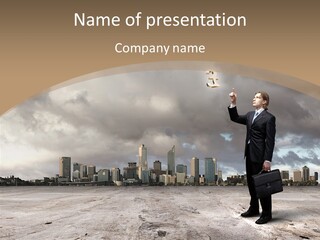 Concepts Black Euro PowerPoint Template