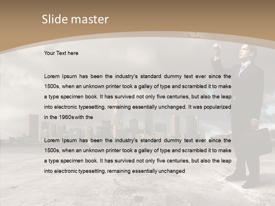 Concepts Black Euro PowerPoint Template