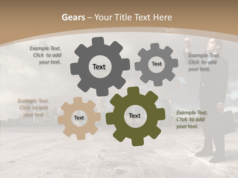 Concepts Black Euro PowerPoint Template