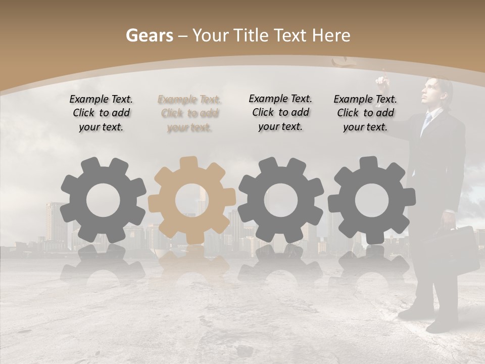 Concepts Black Euro PowerPoint Template