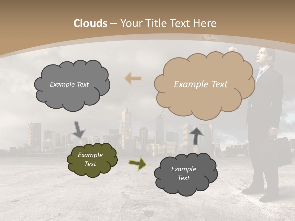 Concepts Black Euro PowerPoint Template