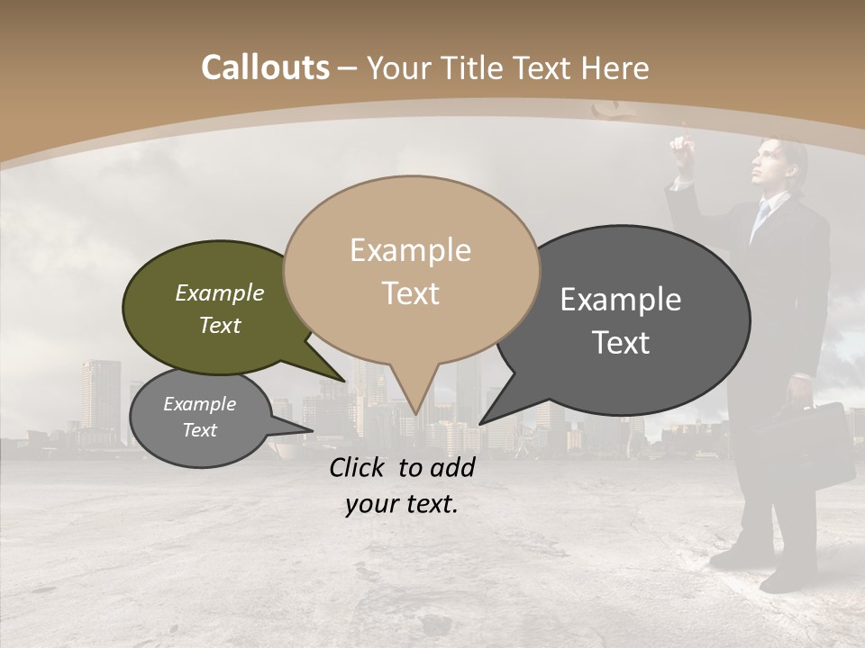 Concepts Black Euro PowerPoint Template