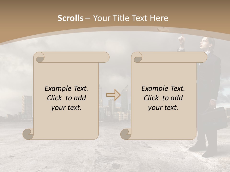 Concepts Black Euro PowerPoint Template