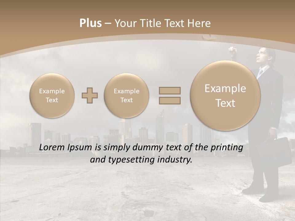 Concepts Black Euro PowerPoint Template