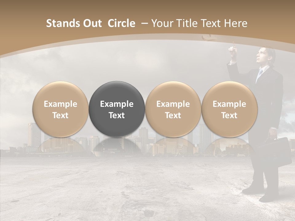 Concepts Black Euro PowerPoint Template
