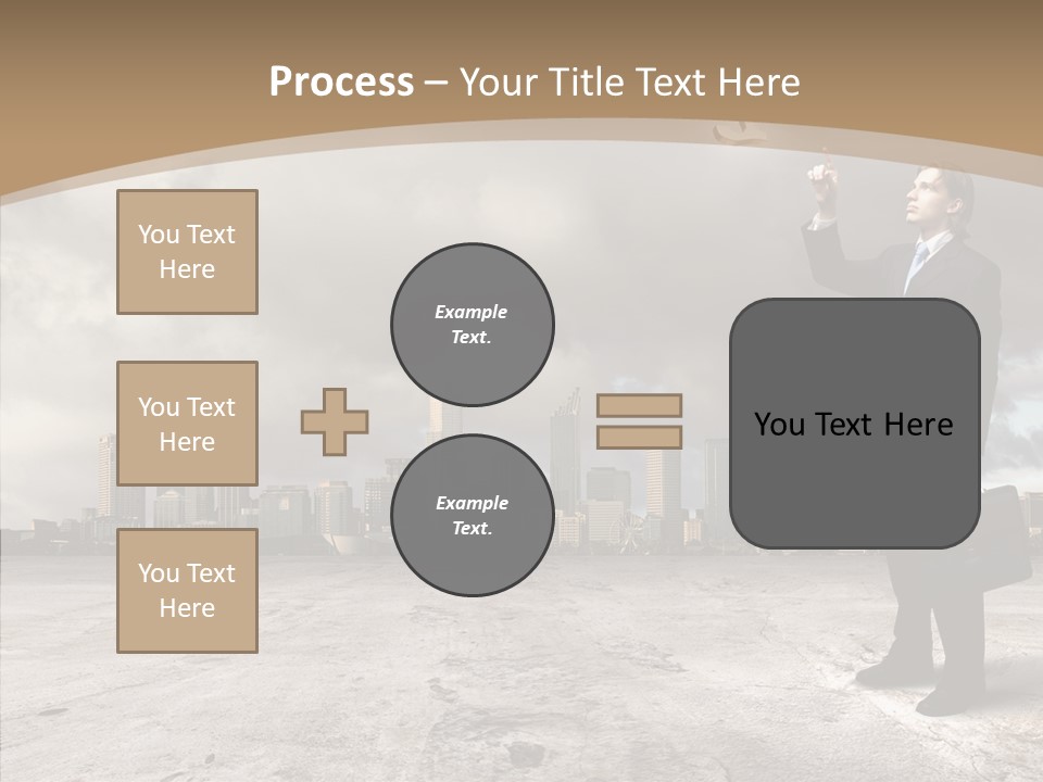 Concepts Black Euro PowerPoint Template