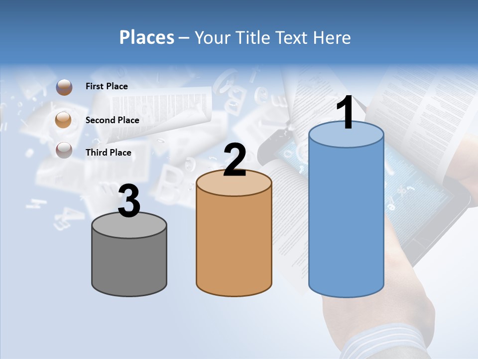 Reader Electronic Studying PowerPoint Template