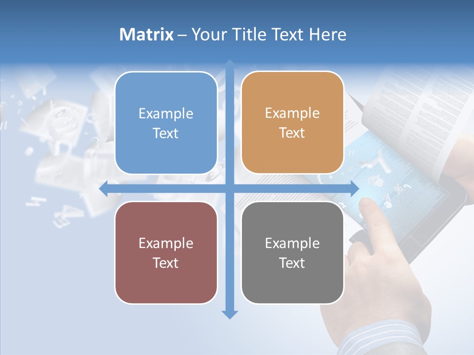 Reader Electronic Studying PowerPoint Template
