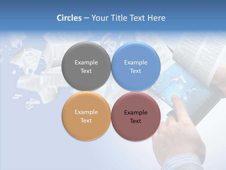 Reader Electronic Studying PowerPoint Template