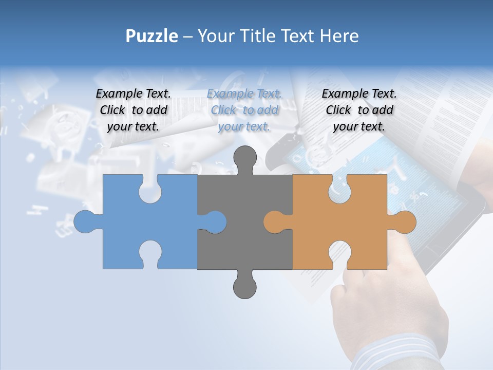 Reader Electronic Studying PowerPoint Template