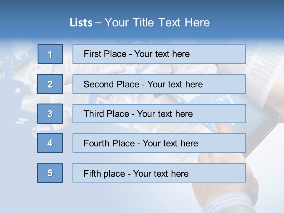 Reader Electronic Studying PowerPoint Template