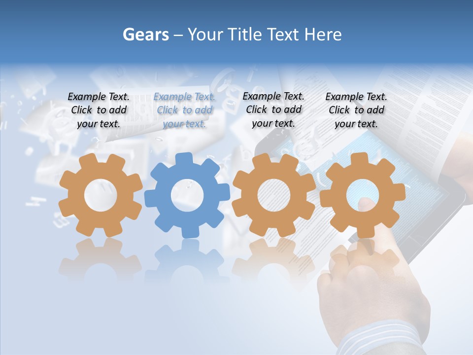 Reader Electronic Studying PowerPoint Template