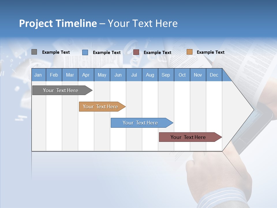 Reader Electronic Studying PowerPoint Template