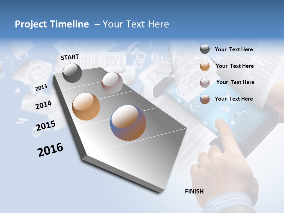 Reader Electronic Studying PowerPoint Template