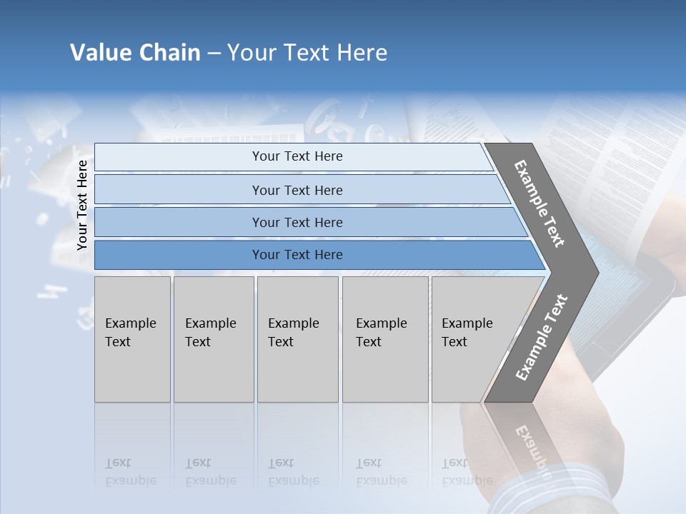 Reader Electronic Studying PowerPoint Template