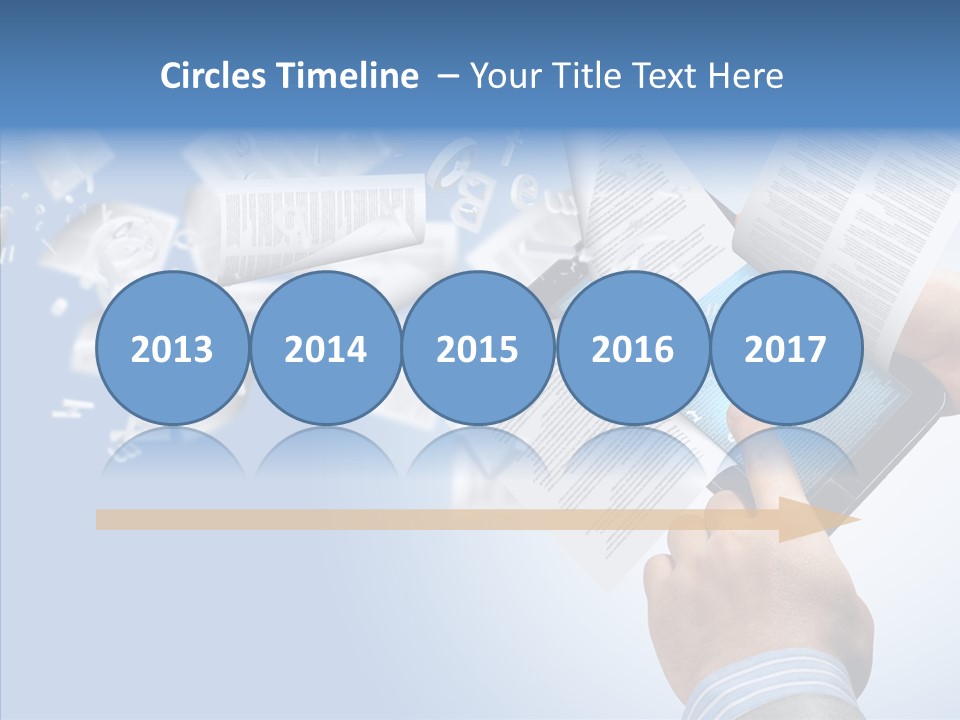 Reader Electronic Studying PowerPoint Template
