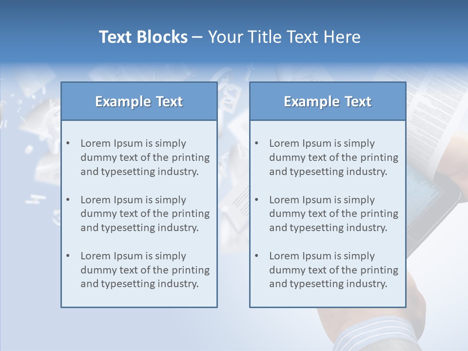 Reader Electronic Studying PowerPoint Template