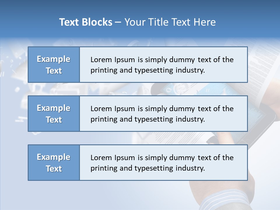 Reader Electronic Studying PowerPoint Template
