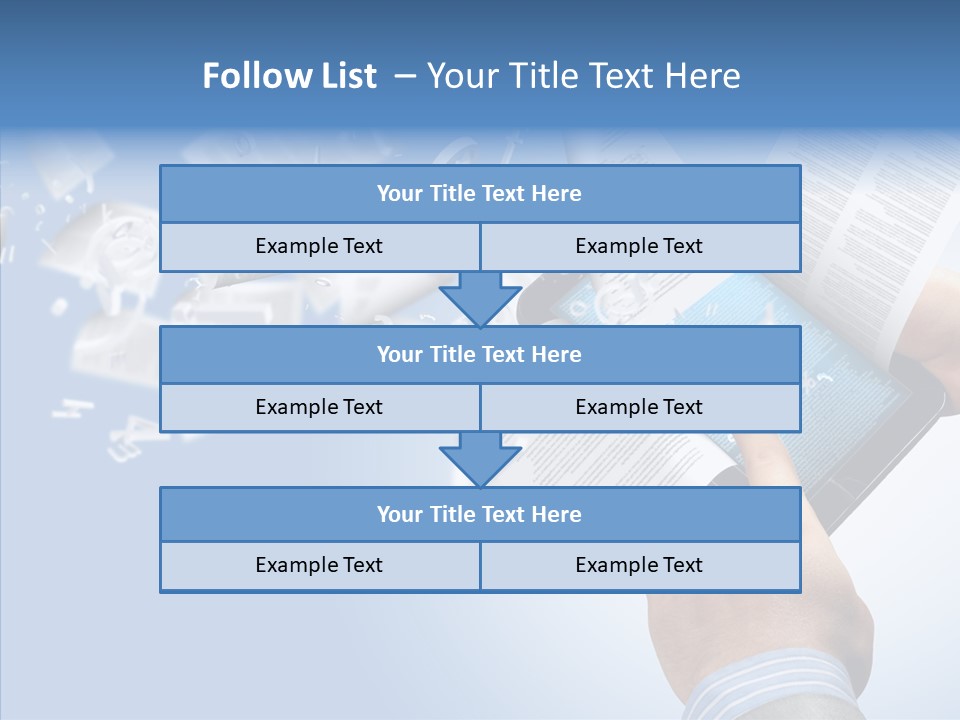 Reader Electronic Studying PowerPoint Template