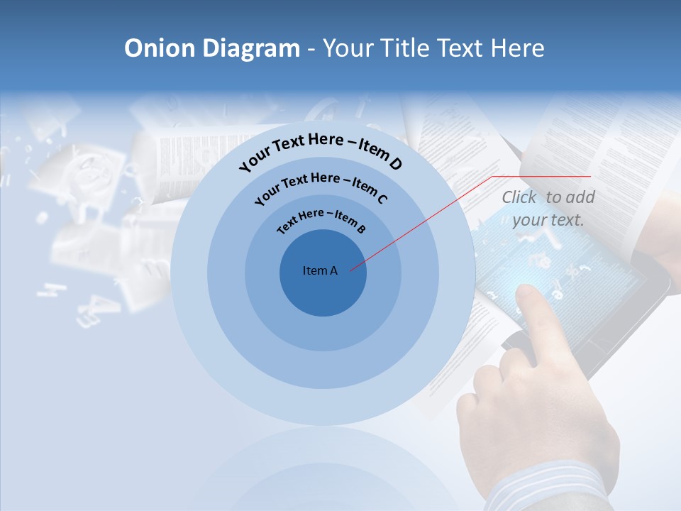 Reader Electronic Studying PowerPoint Template