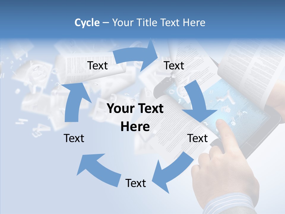 Reader Electronic Studying PowerPoint Template