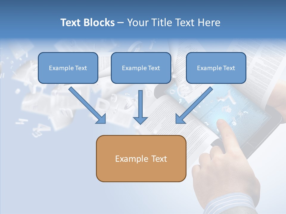 Reader Electronic Studying PowerPoint Template