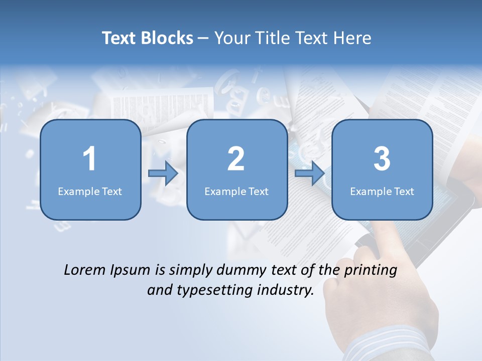Reader Electronic Studying PowerPoint Template