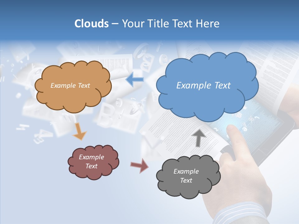 Reader Electronic Studying PowerPoint Template