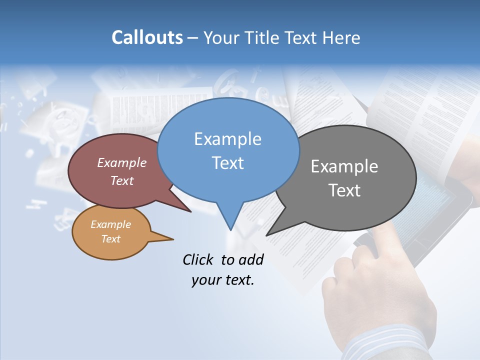 Reader Electronic Studying PowerPoint Template