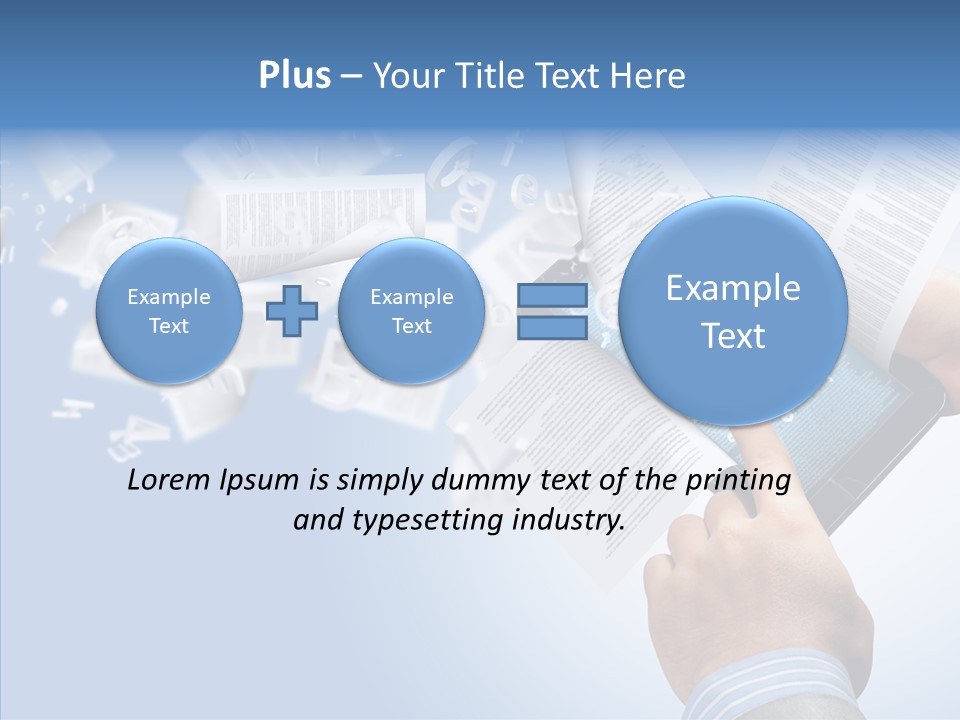 Reader Electronic Studying PowerPoint Template