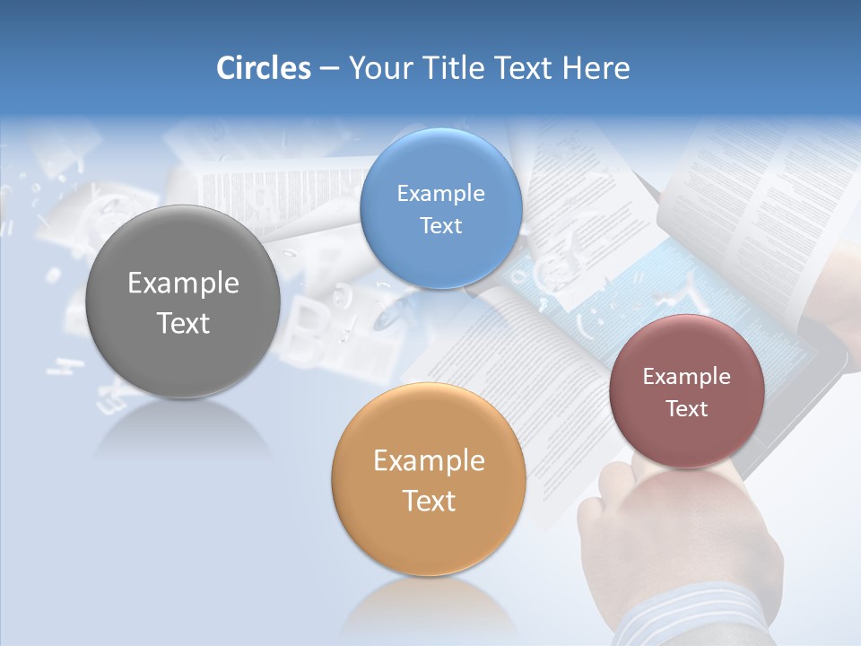 Reader Electronic Studying PowerPoint Template