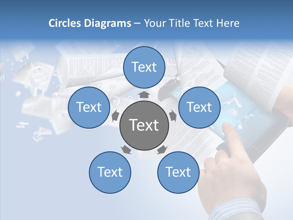 Reader Electronic Studying PowerPoint Template