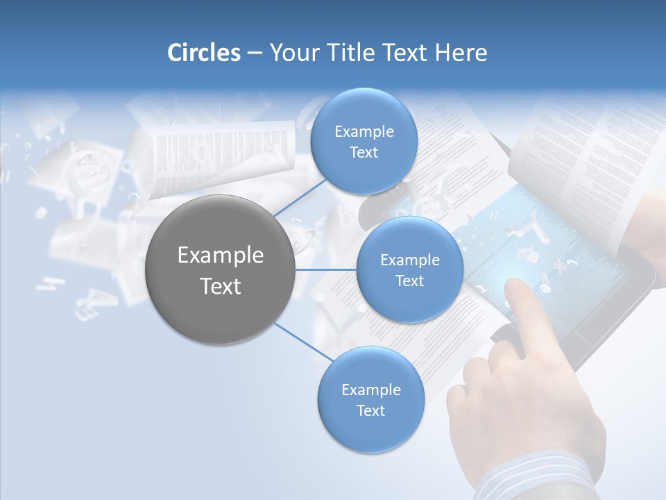 Reader Electronic Studying PowerPoint Template