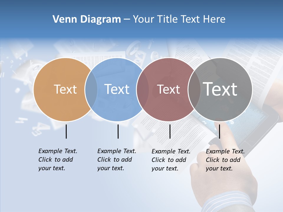 Reader Electronic Studying PowerPoint Template