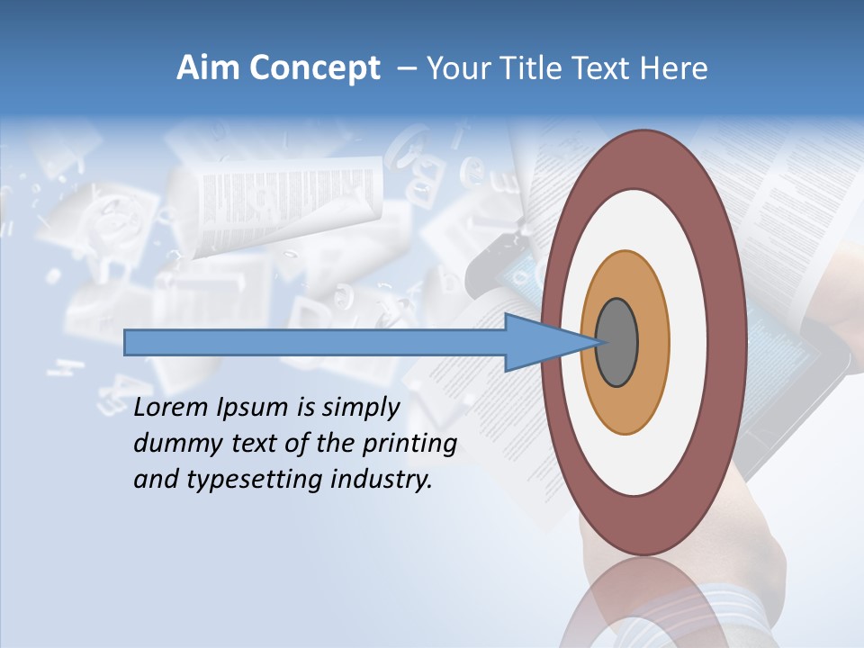 Reader Electronic Studying PowerPoint Template