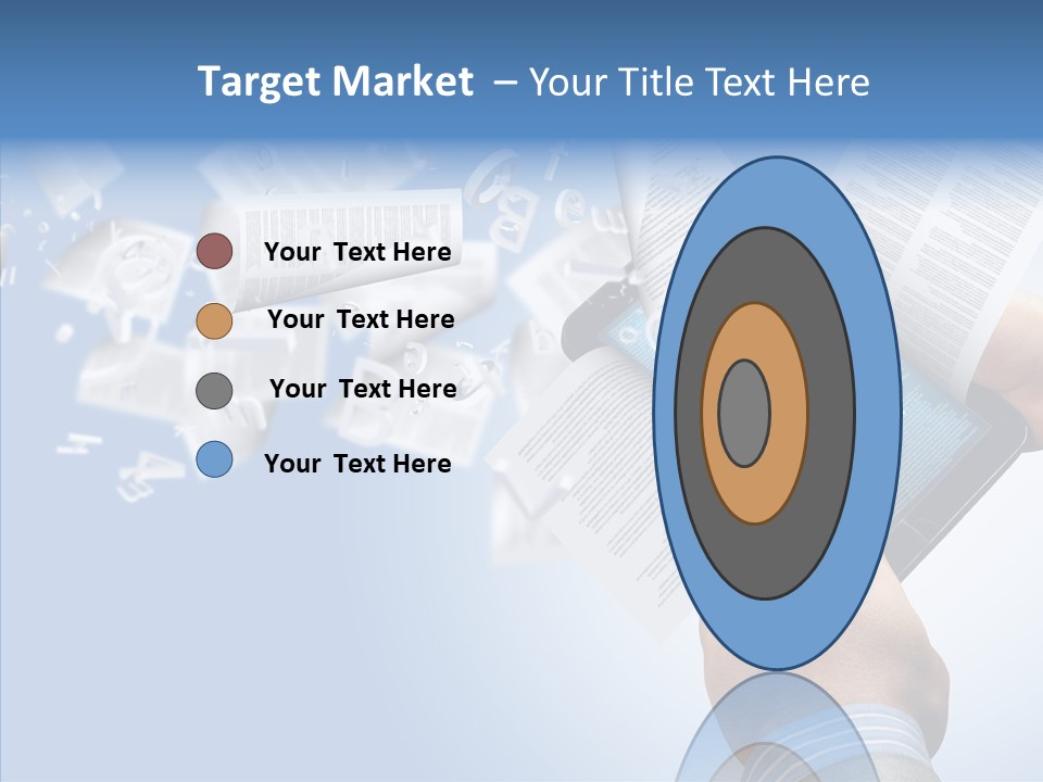 Reader Electronic Studying PowerPoint Template