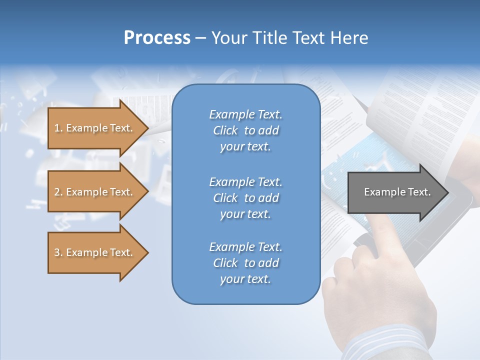 Reader Electronic Studying PowerPoint Template