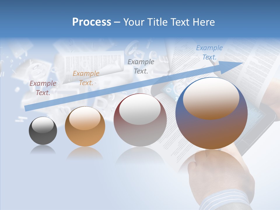 Reader Electronic Studying PowerPoint Template