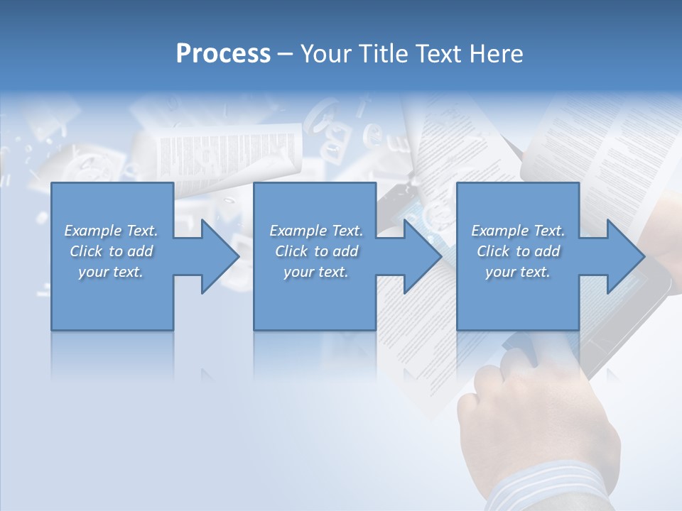 Reader Electronic Studying PowerPoint Template