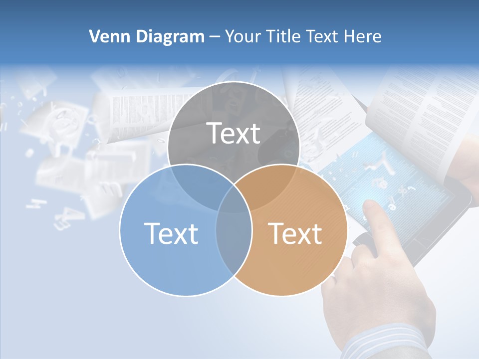 Reader Electronic Studying PowerPoint Template