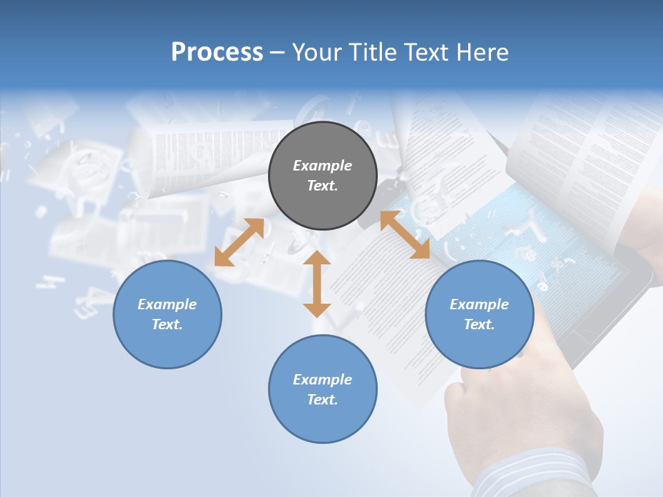 Reader Electronic Studying PowerPoint Template