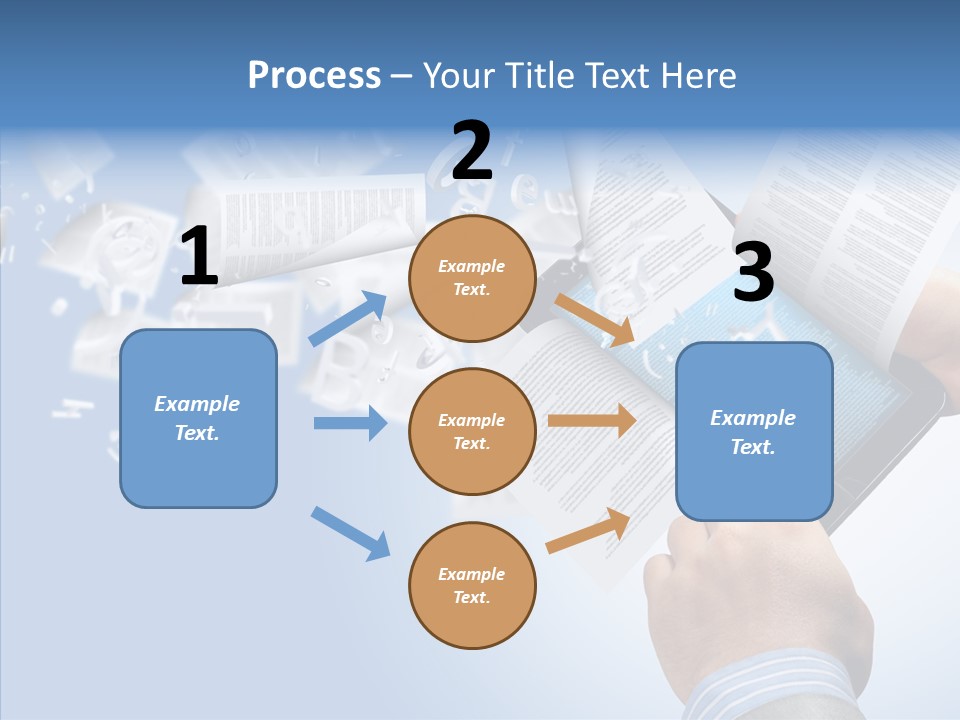 Reader Electronic Studying PowerPoint Template