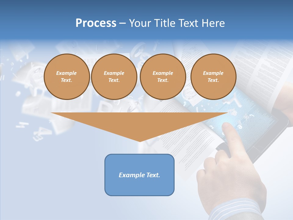 Reader Electronic Studying PowerPoint Template