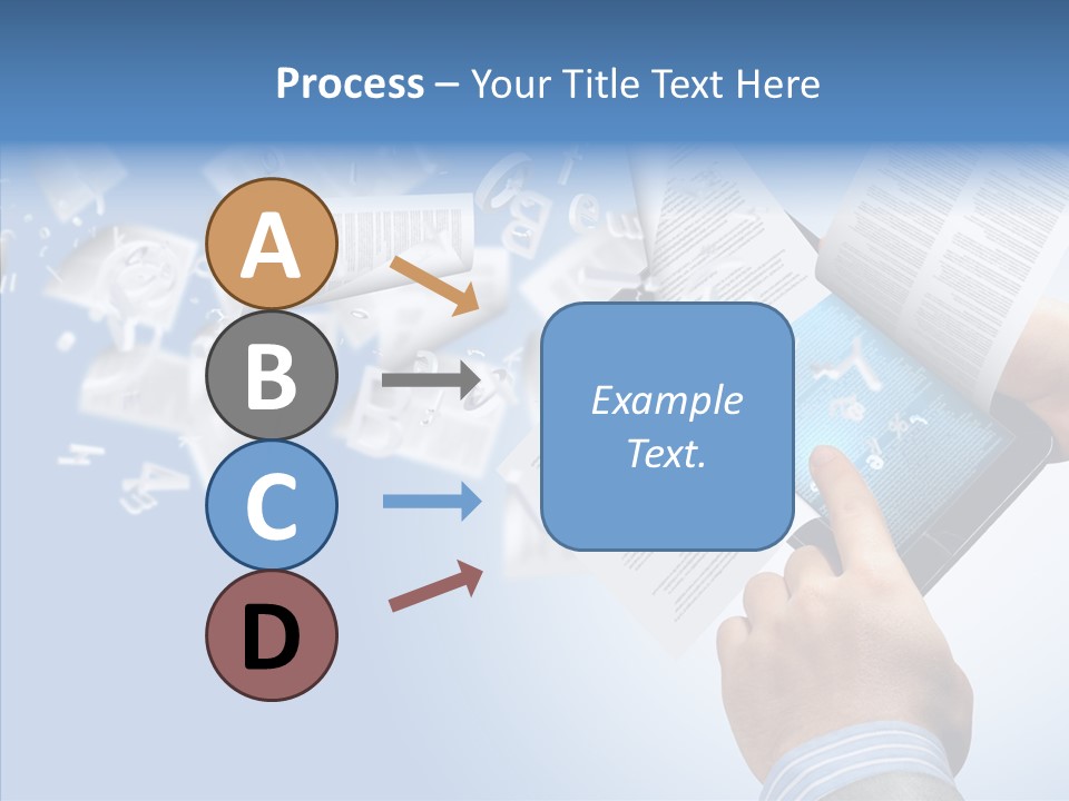 Reader Electronic Studying PowerPoint Template