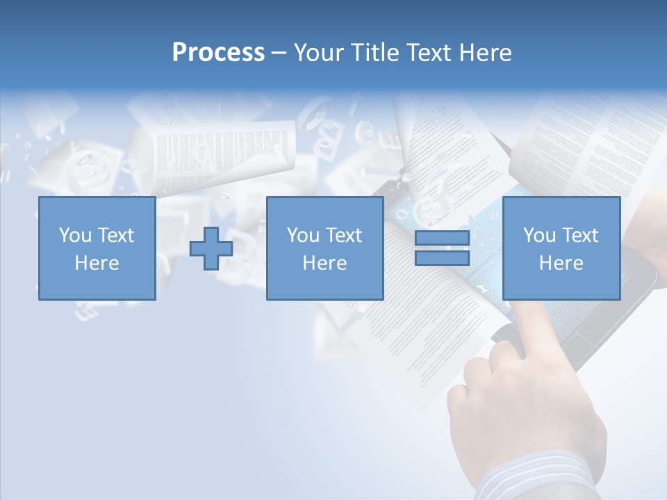 Reader Electronic Studying PowerPoint Template