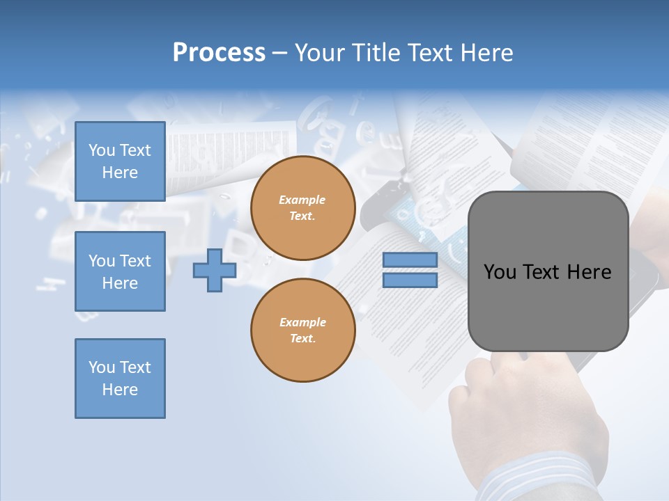 Reader Electronic Studying PowerPoint Template