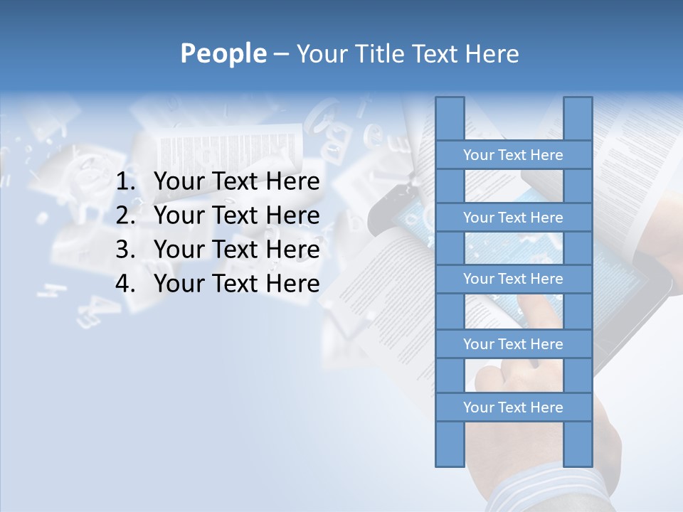 Reader Electronic Studying PowerPoint Template