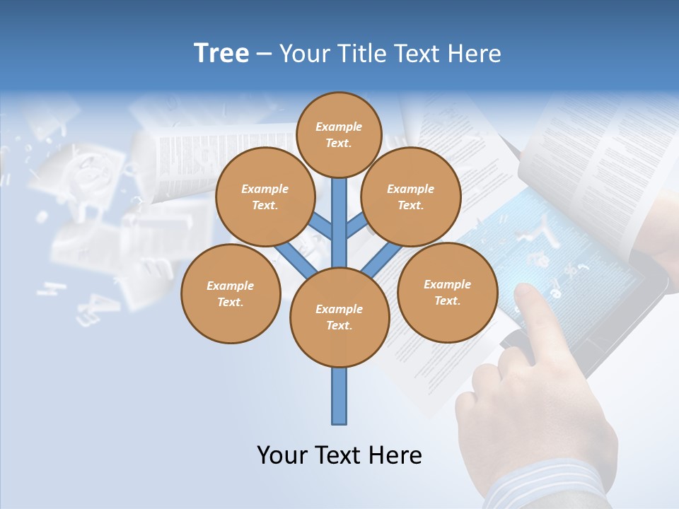 Reader Electronic Studying PowerPoint Template