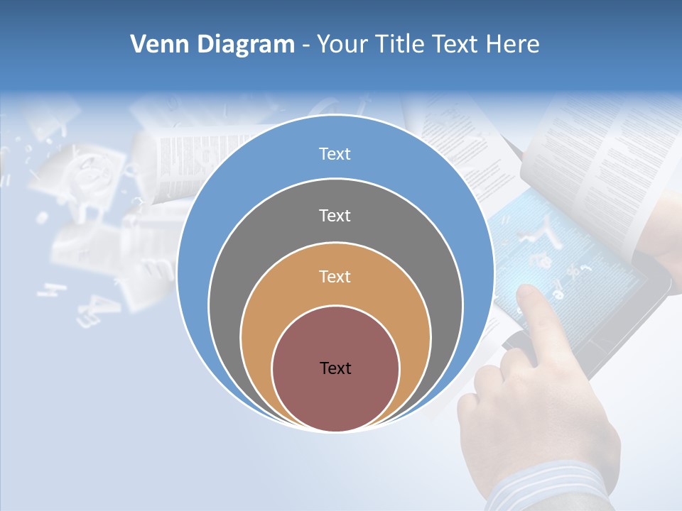 Reader Electronic Studying PowerPoint Template